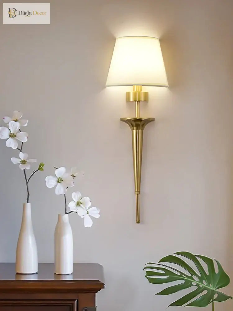 LED Copper Wall Sconce | Bedroom & Bedside Lighting