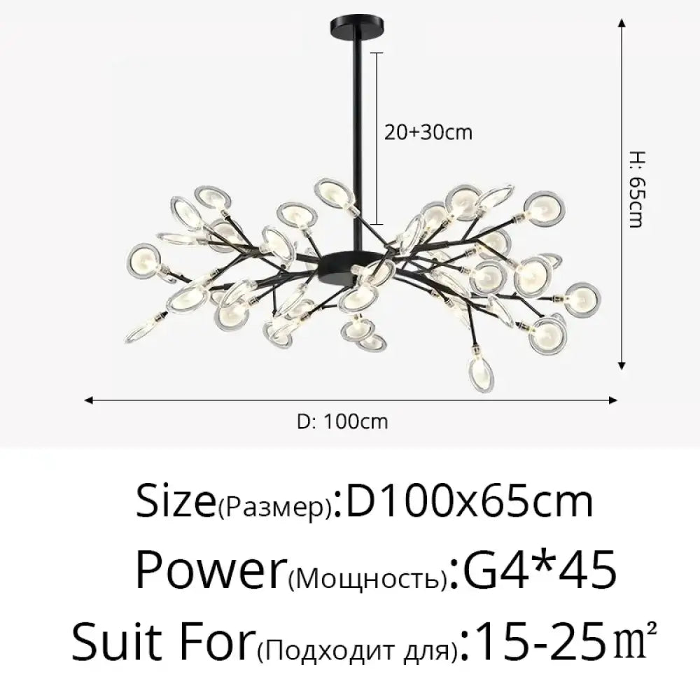 LED Minimalist Modern Gold Chandelier | Bedroom Lighting