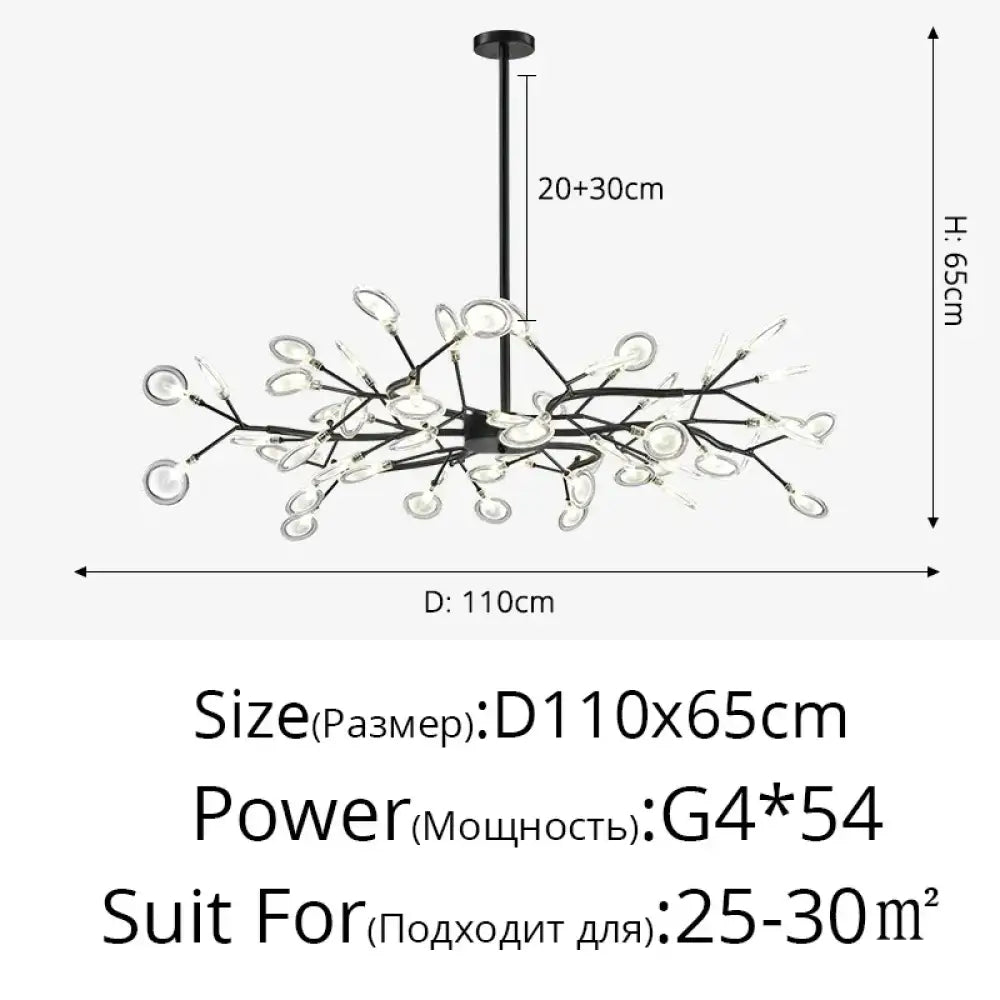 LED Minimalist Modern Gold Chandelier | Bedroom Lighting
