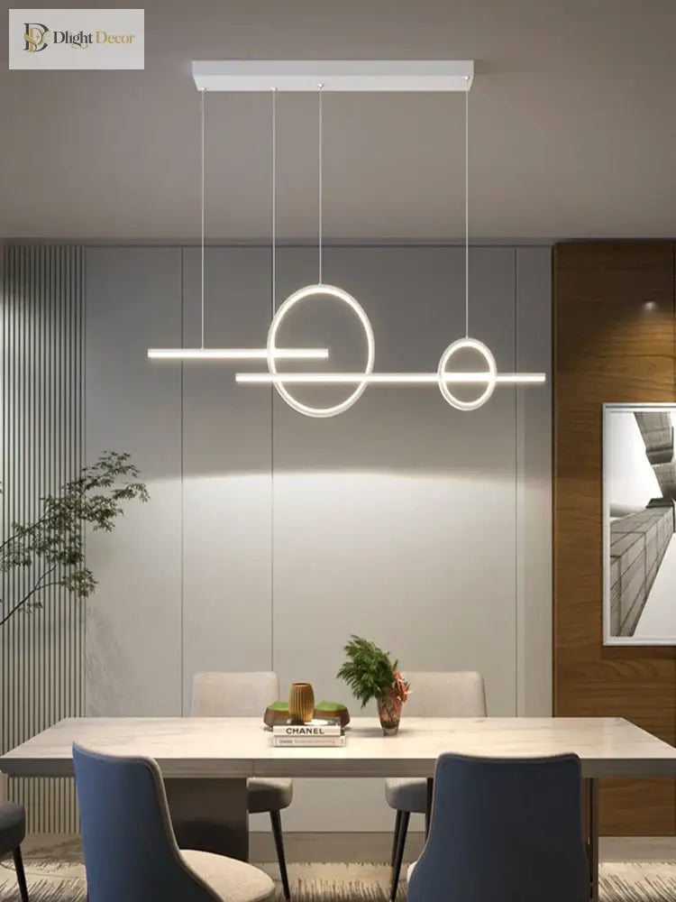 LED Minimalist Signature Chandelier | Dining Room Lighting