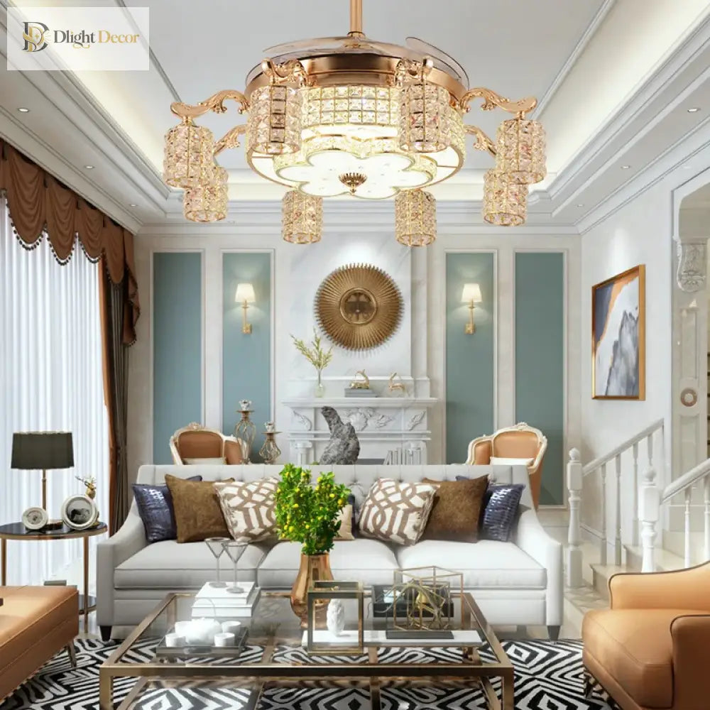 LED Modern Ceiling Fan Light | Living Room Home Lighting