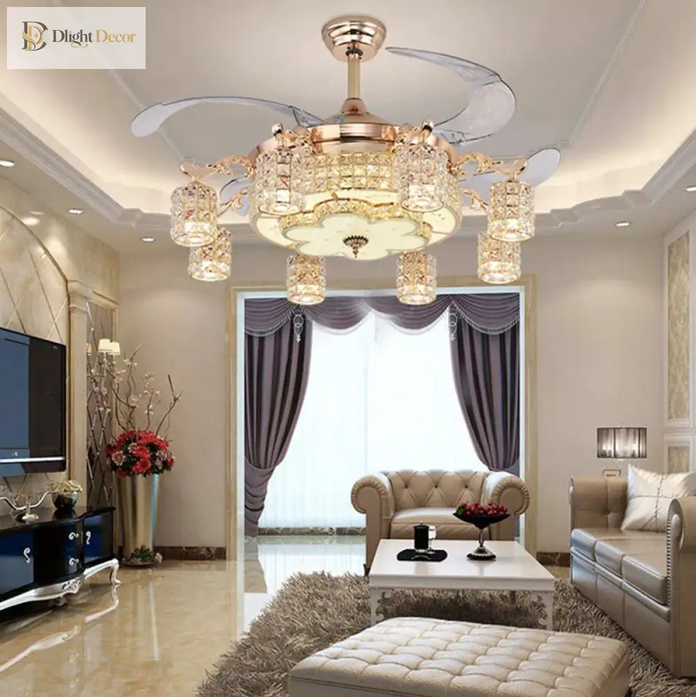 LED Modern Ceiling Fan Light | Living Room Home Lighting