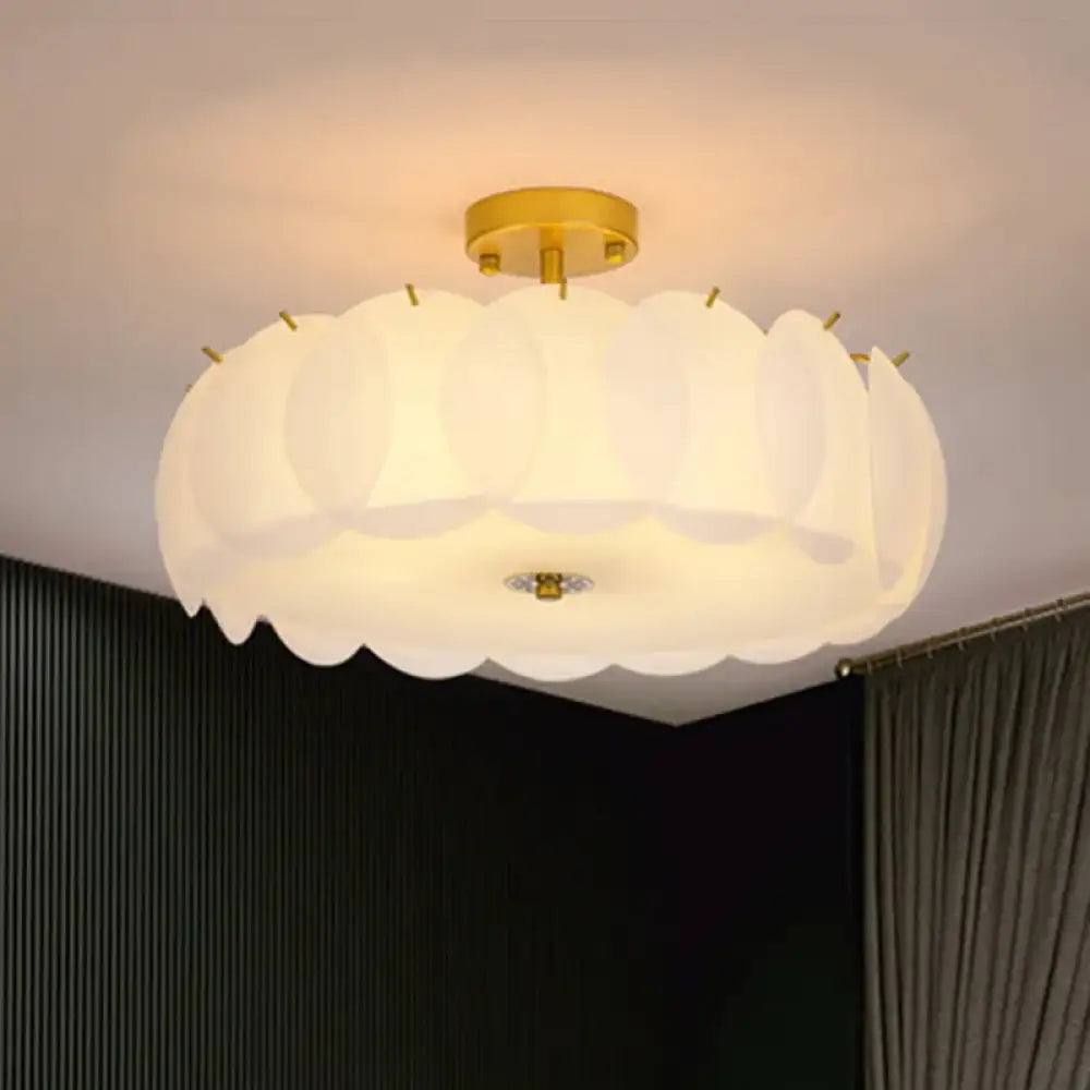 LED Modern Glass Chandelier | Bedroom & Bedside Lighting