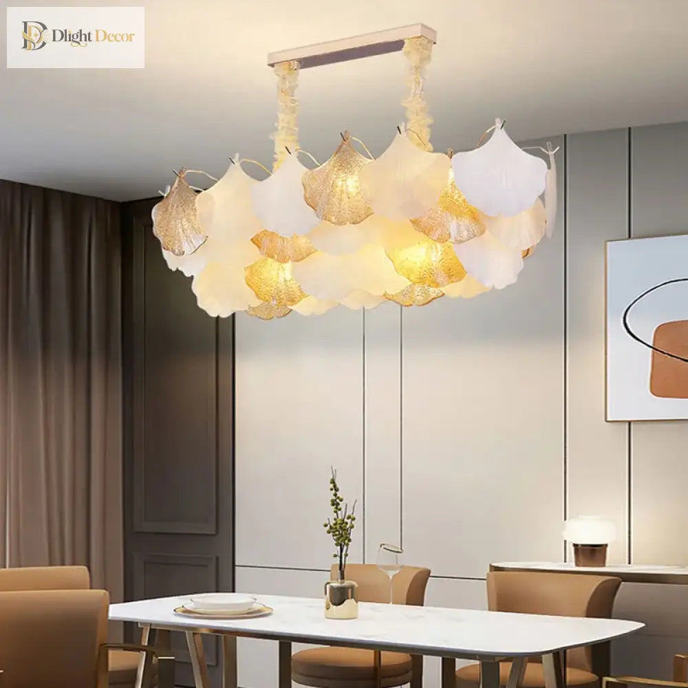 LED Modern Glass Chandelier | Modern Dining Room Lighting