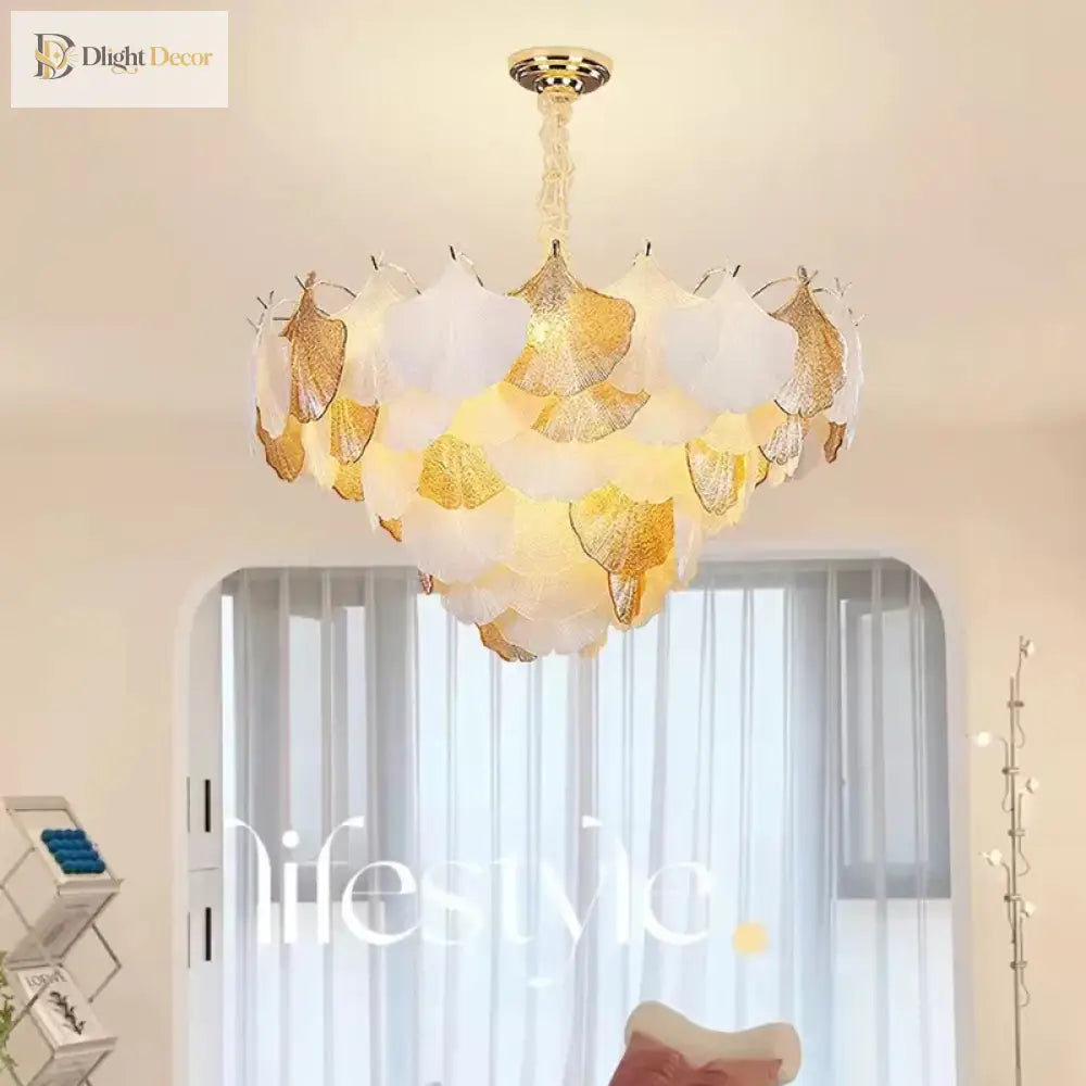 LED Modern Glass Chandelier | Modern Dining Room Lighting