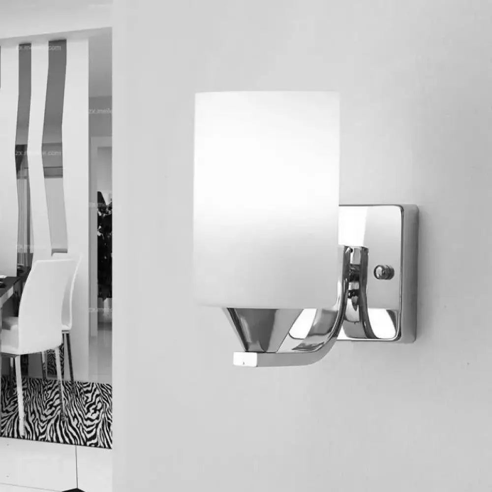 LED Modern Glass Wall Sconce | Bedroom & Hallway Lighting