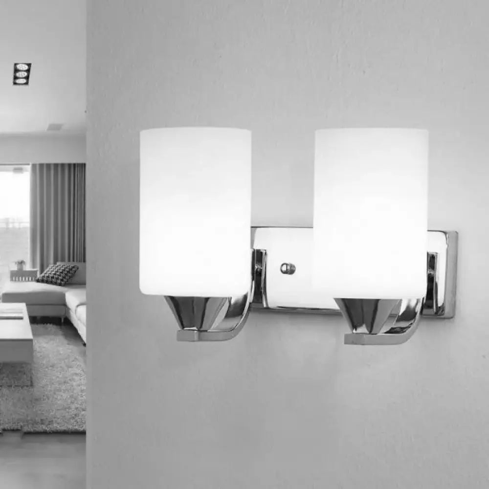 LED Modern Glass Wall Sconce | Bedroom & Hallway Lighting