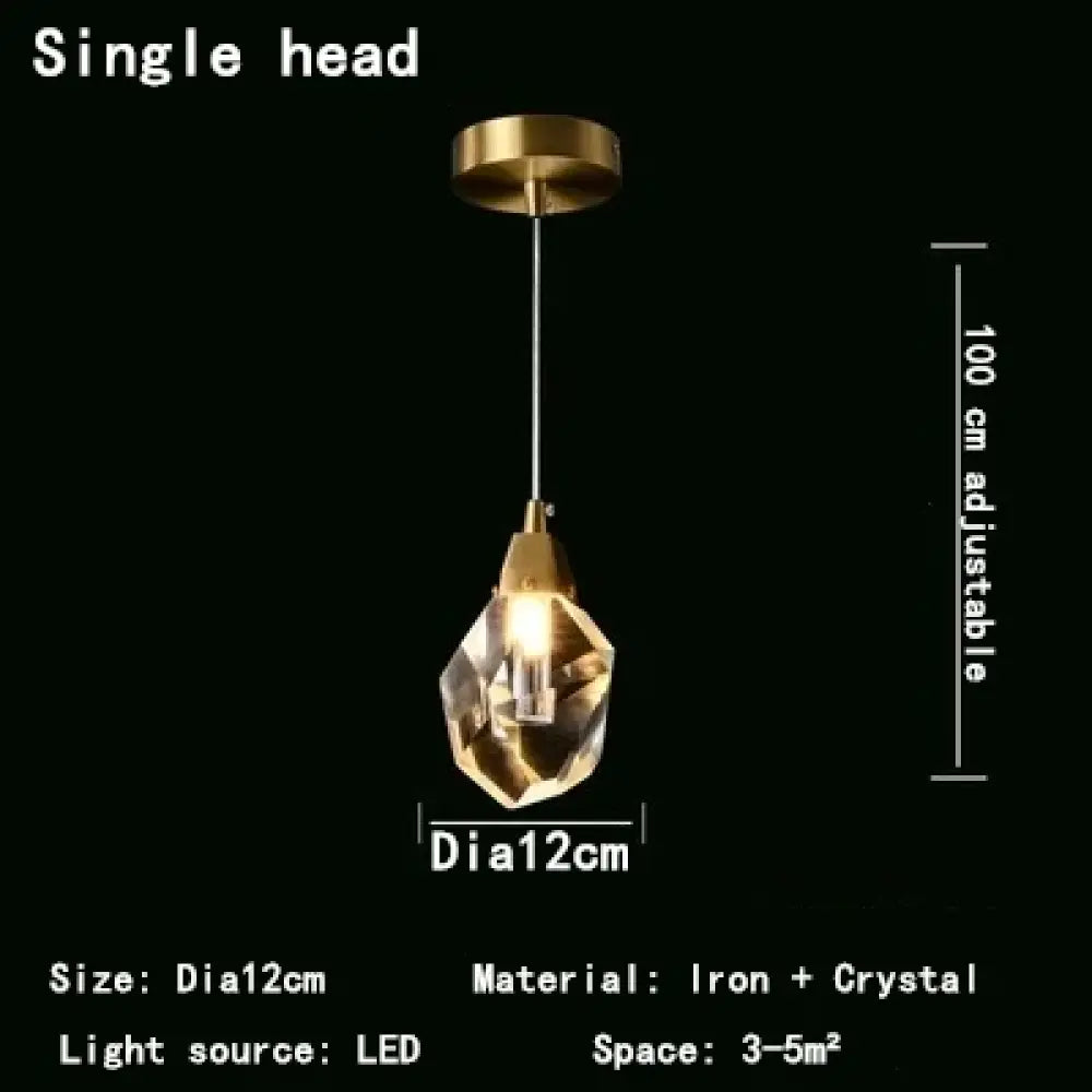LED Nordic Crystal Chandelier | Kitchen Island Lighting