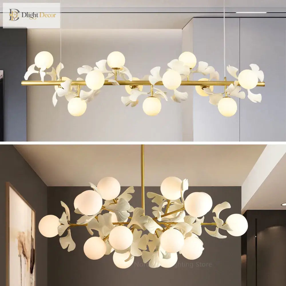LED Nordic Glass Chandelier | Bedroom & Bedside Lighting