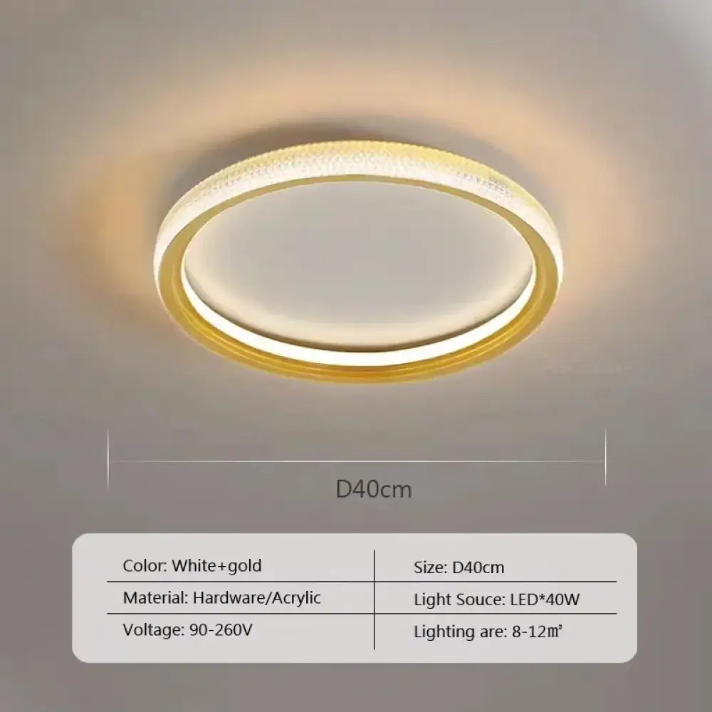 LED Nordic Gold Ceiling Light | Dining Room Home Lighting