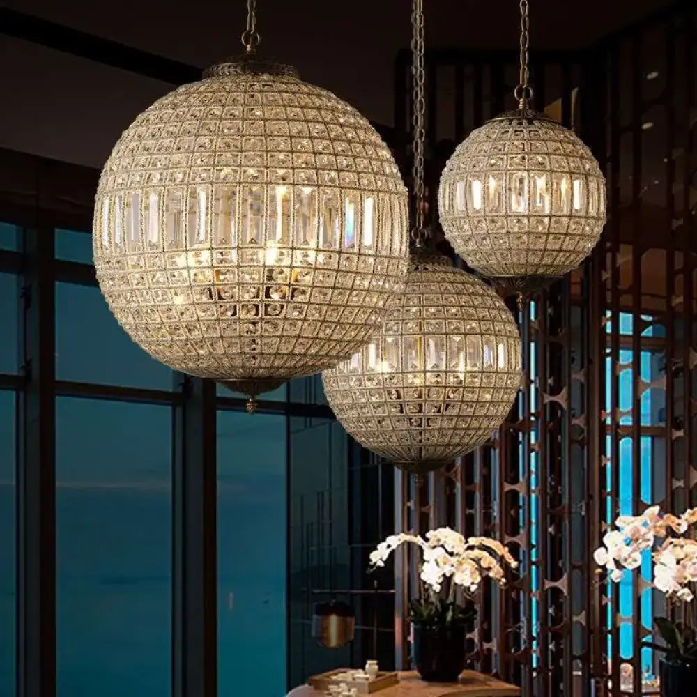 Medieval Retro Crystal Chandelier | Bedroom Home Lighting