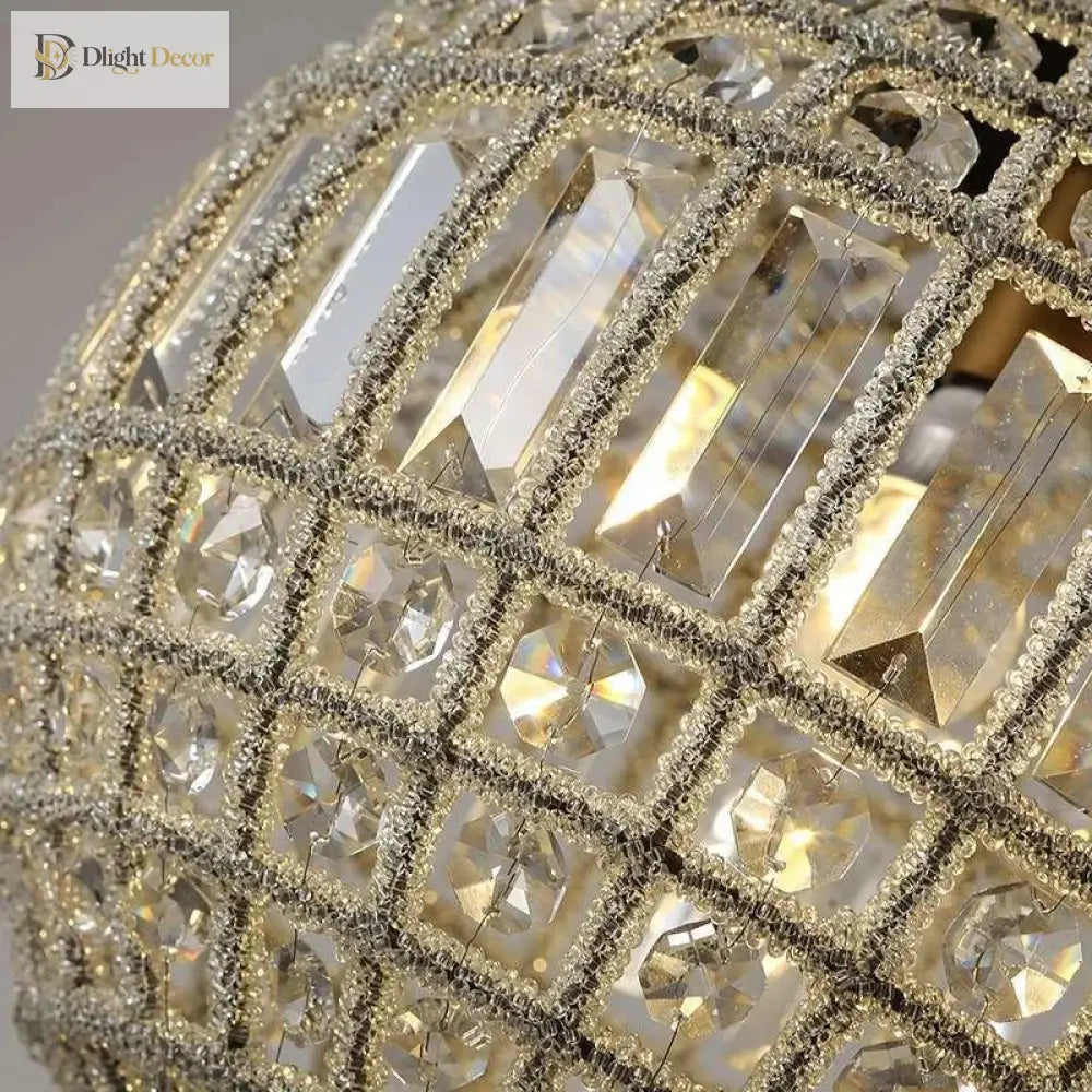 Medieval Retro Crystal Chandelier | Bedroom Home Lighting