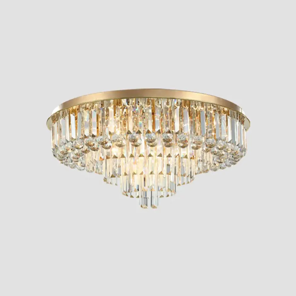 Modern Crystal Gold Black Chandelier | Dining Room Lighting