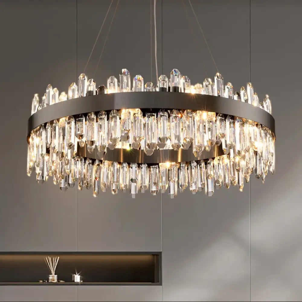 Modern Crystal Signature Chandelier | Dining Room Lighting
