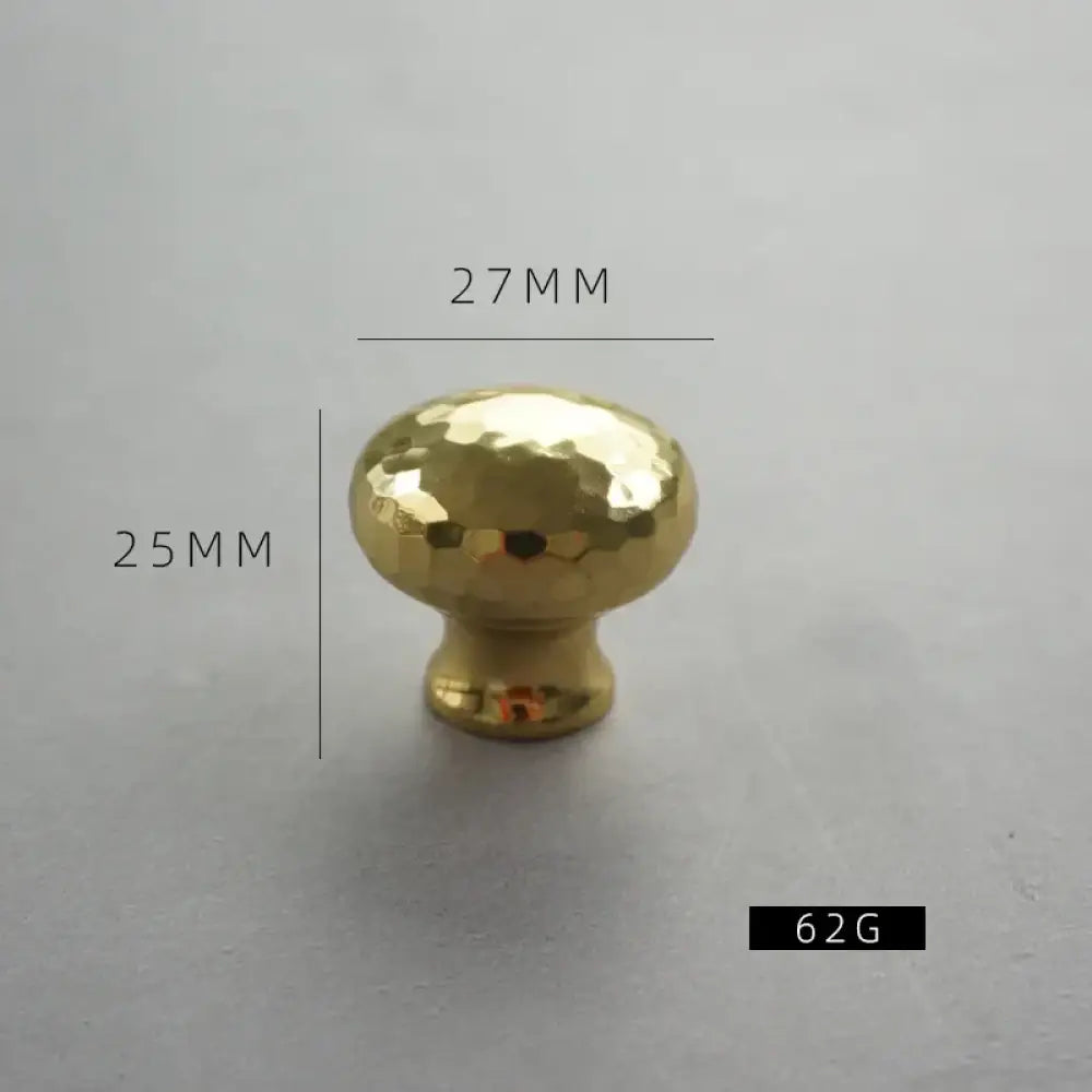 Nordic Handmade Brass Hammered Cabinet Handles – High-End Pulls for Drawers, Wardrobes, and Kitchen Furniture