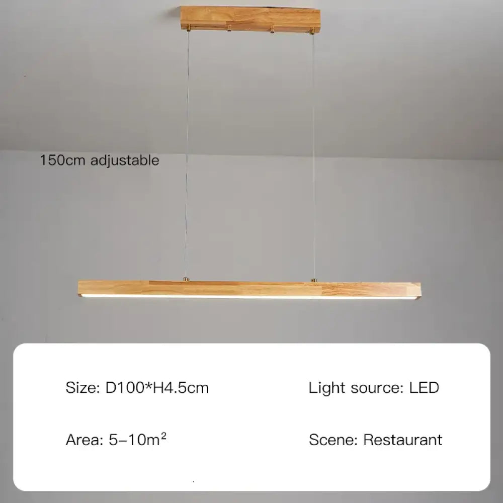 Oakley LED Wood Chandelier | Modern Dining Room Lighting