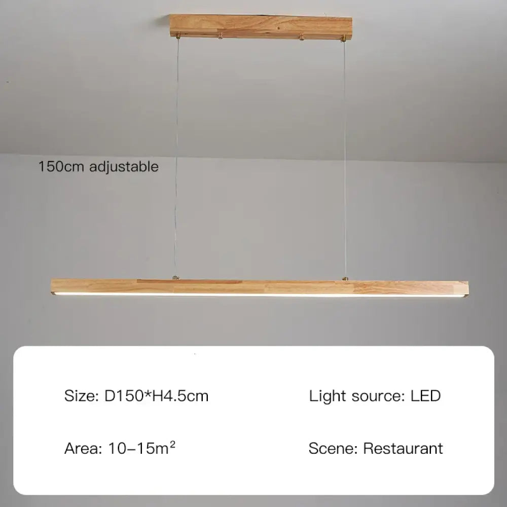 Oakley LED Wood Chandelier | Modern Dining Room Lighting
