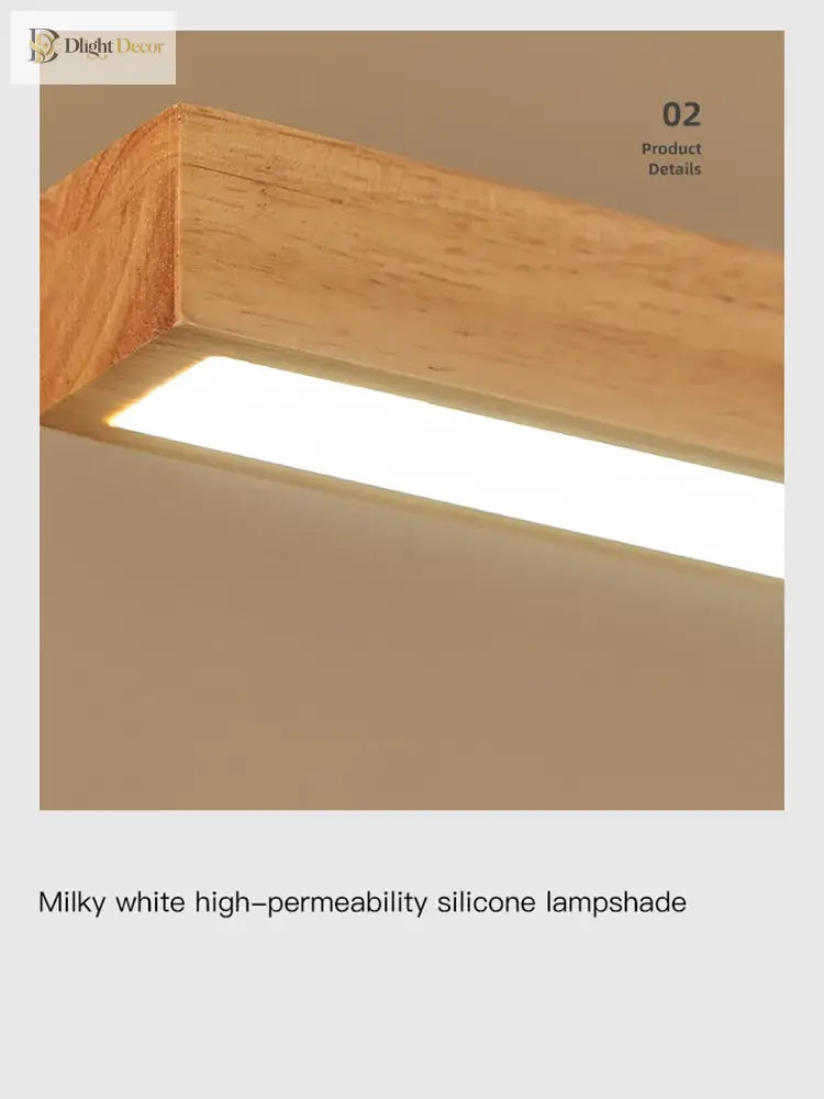 Oakley LED Wood Chandelier | Modern Dining Room Lighting