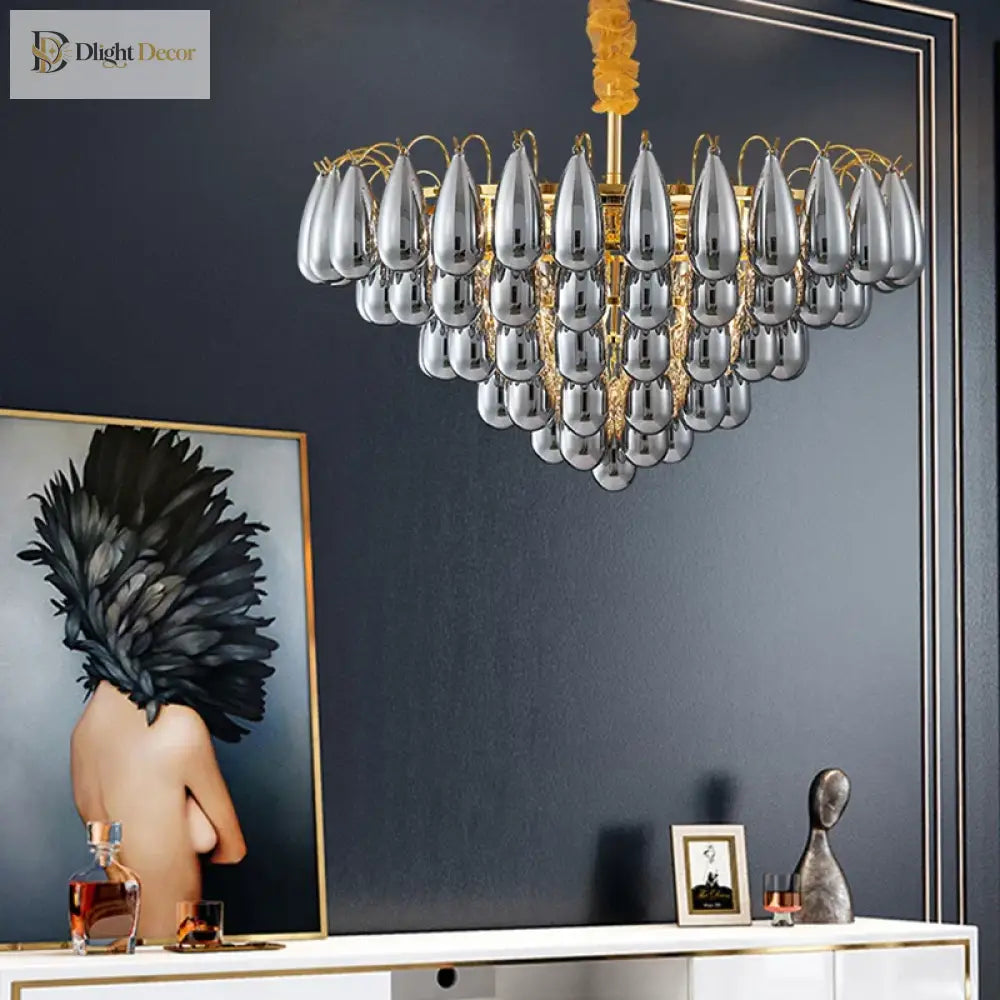 Postmodern LED Chandelier | Modern Dining Room Lighting