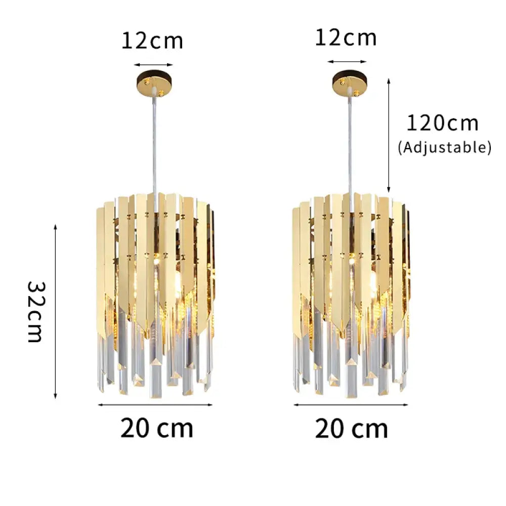 Round K9 LED Crystal Chandelier | Dining Room Lighting