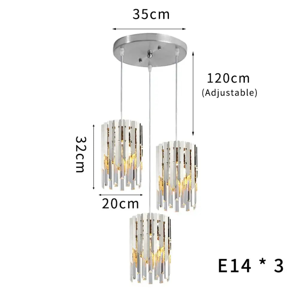 Round K9 LED Crystal Chandelier | Dining Room Lighting