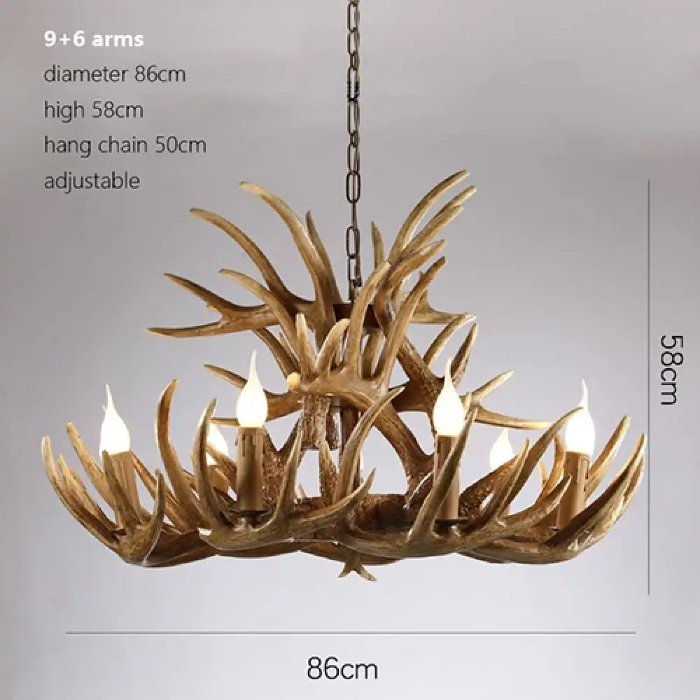 Rustic Industrial Chandelier | Hotel & Villa Home Lighting