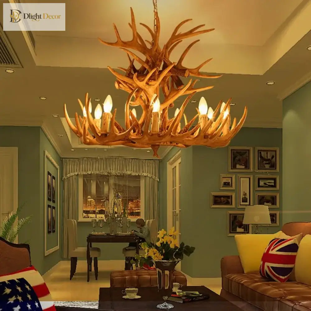 Rustic Industrial Chandelier | Hotel & Villa Home Lighting