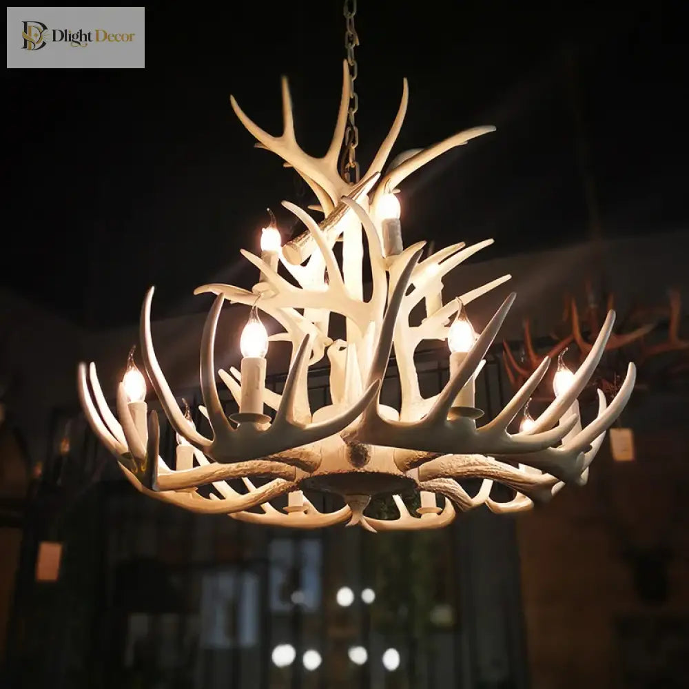 Rustic Industrial Chandelier | Hotel & Villa Home Lighting