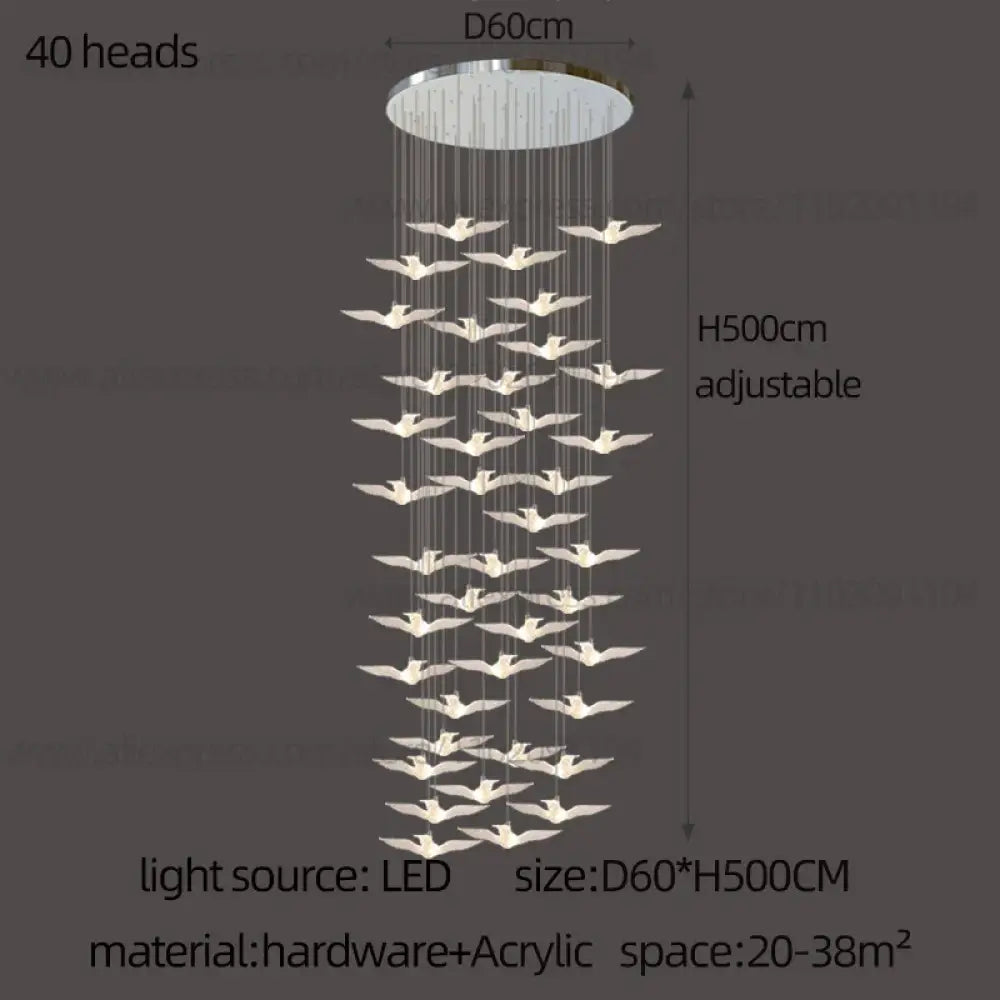 Signature LED Bird Chandelier | Dining Room Lighting