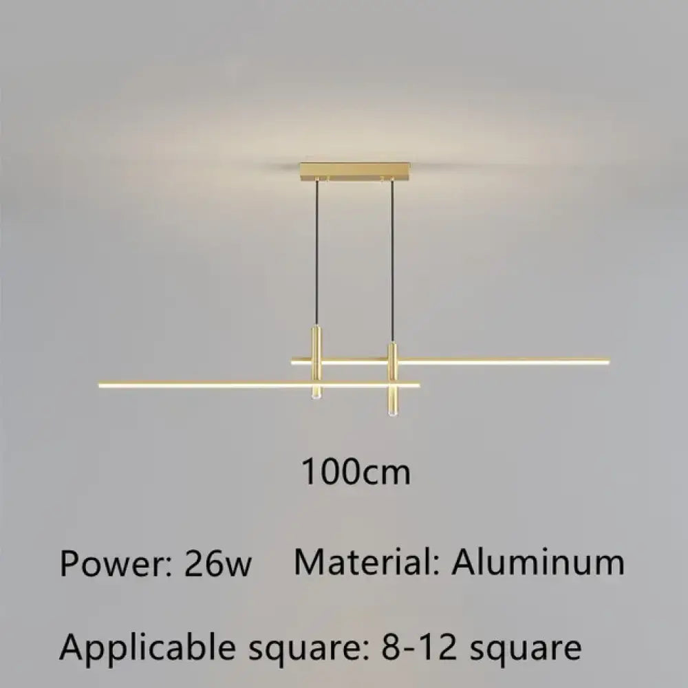 Sleek LED Minimalist Chandelier | Kitchen Island Lighting
