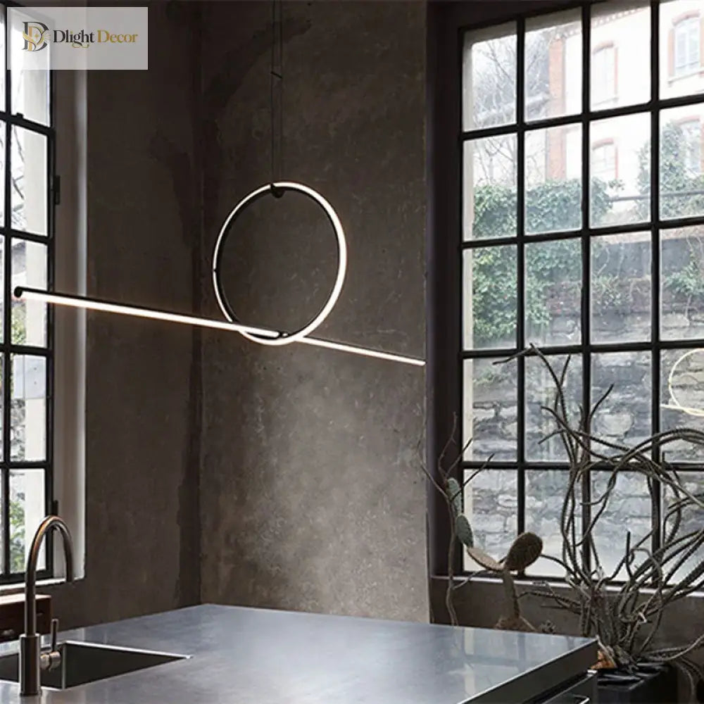Sleek LED Modern Pendant Light | Modern Bedroom Lighting