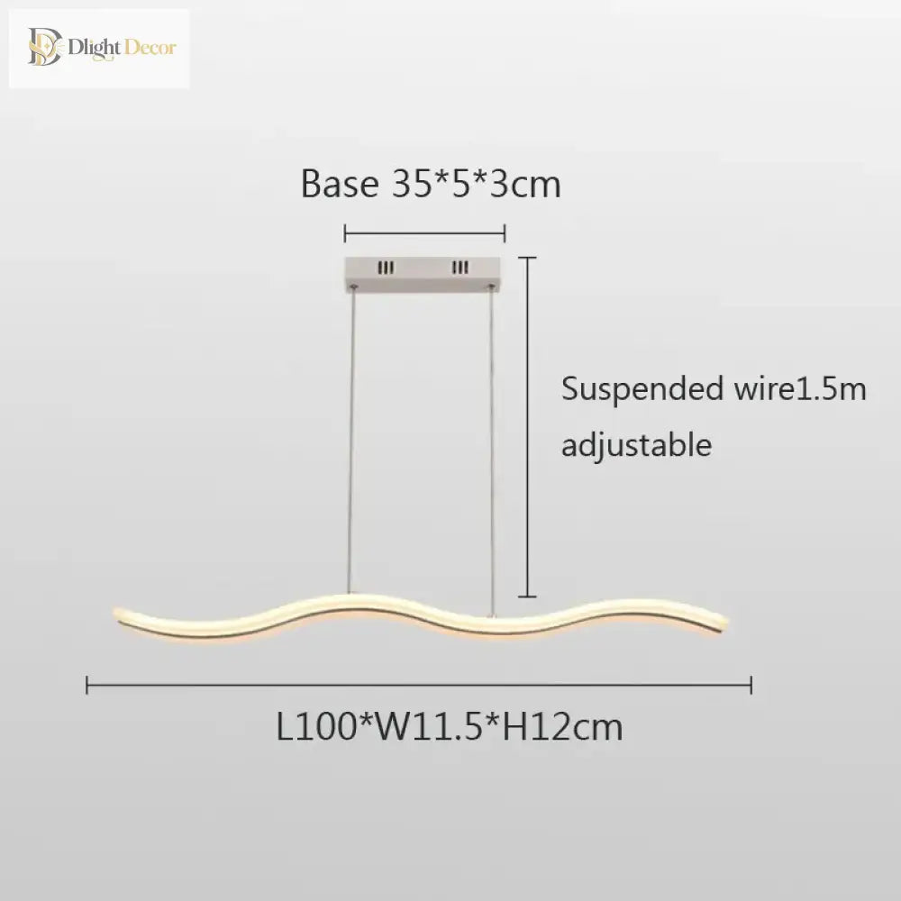 Sleek LED Pendant Light | Modern Dining Room Lighting