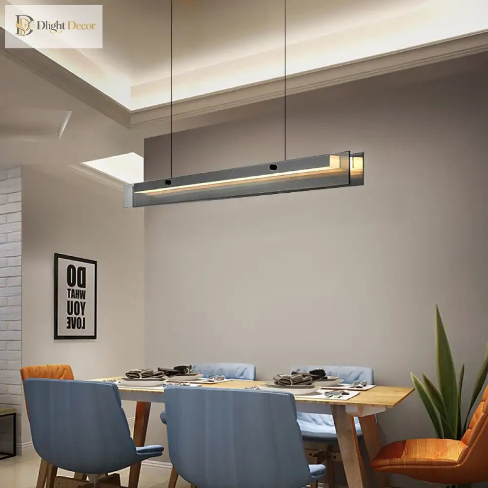 Sleek LED Pendant Light | Modern Kitchen Island Lighting