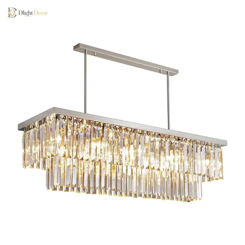 Sophisticated Chandelier | Modern Kitchen Island Lighting