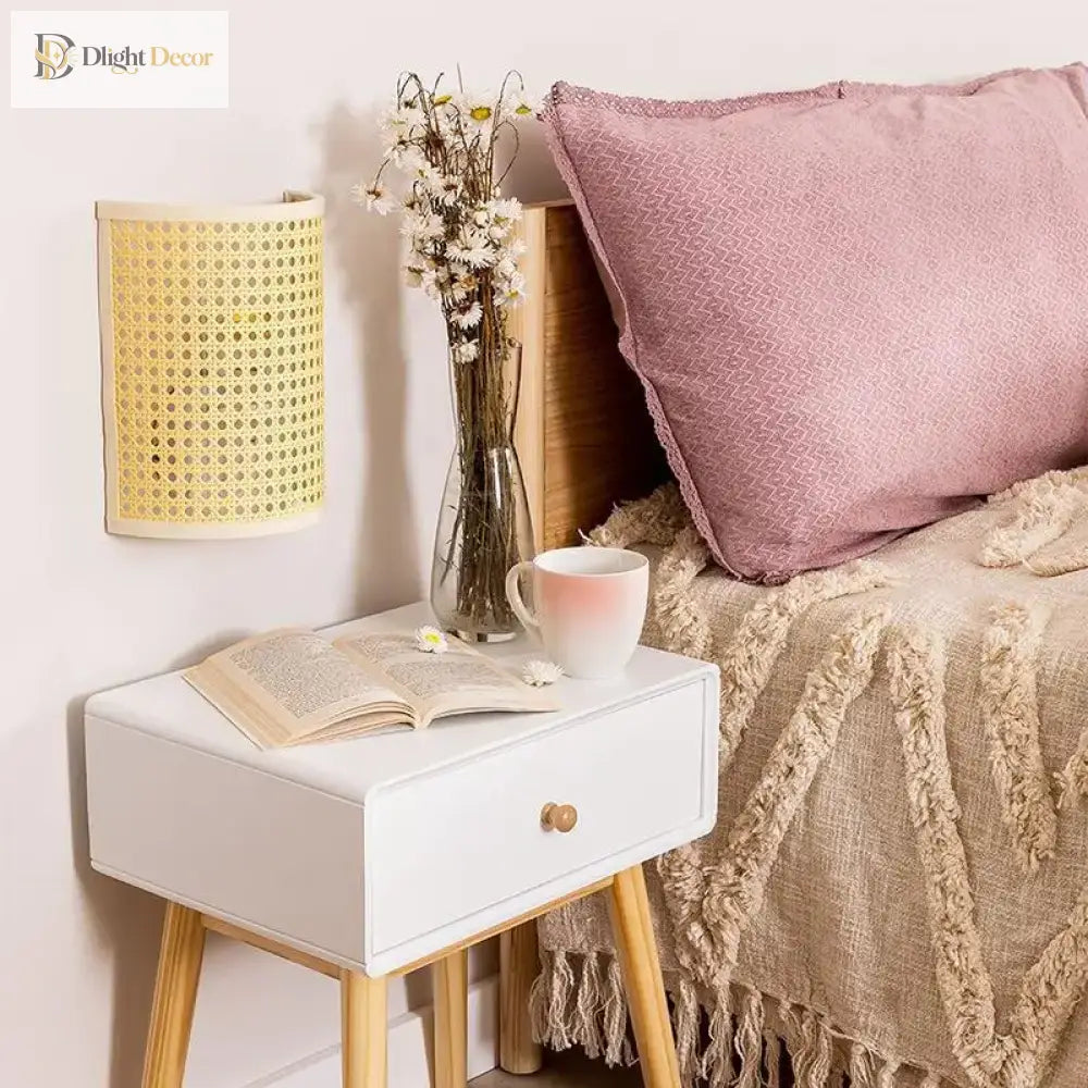 Southeast LED Rattan Wall Sconce | Bedroom Home Lighting