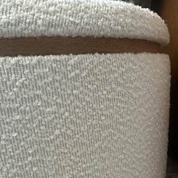 Stowaway Chic Boucle Ottomans, Set of Two