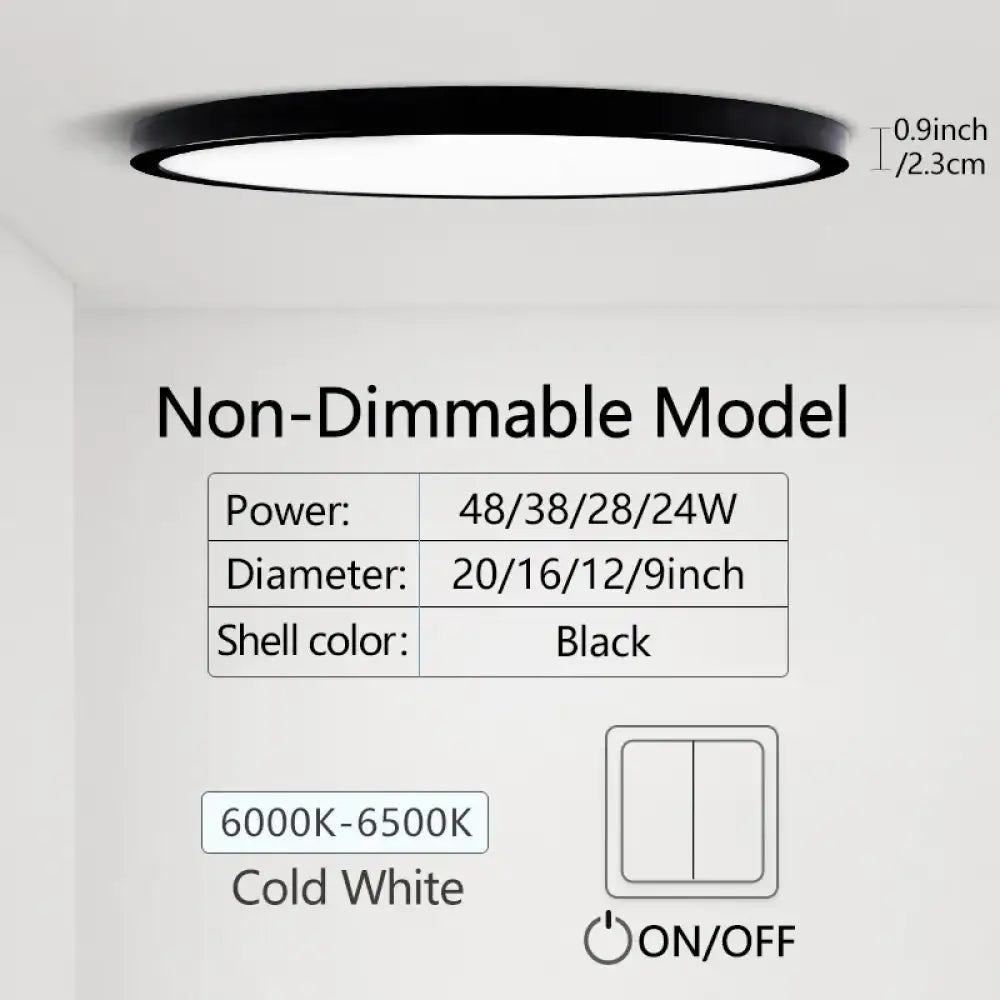 Ultra LED Dimmable Ceiling Light | Modern Interior Lighting