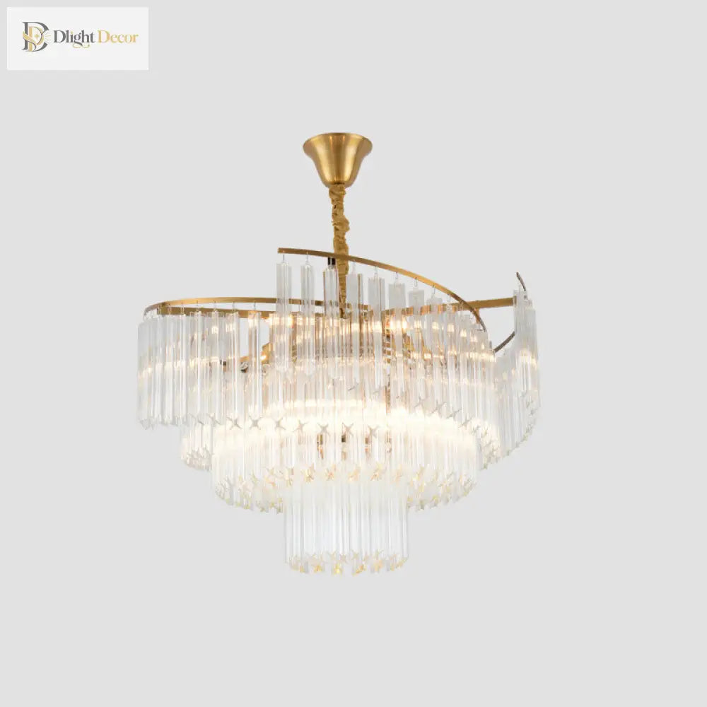 Vanessa Crystal Chandelier | Modern Dining Room Lighting
