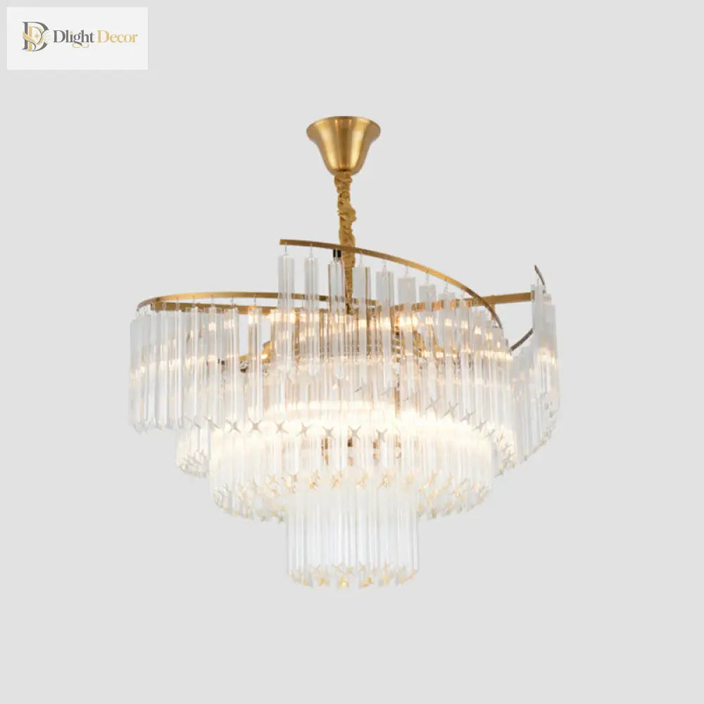Vanessa Crystal Chandelier | Modern Dining Room Lighting