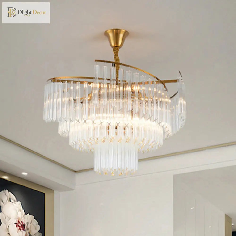 Vanessa Crystal Chandelier | Modern Dining Room Lighting