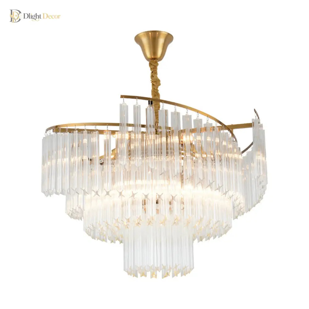 Vanessa Crystal Chandelier | Modern Dining Room Lighting