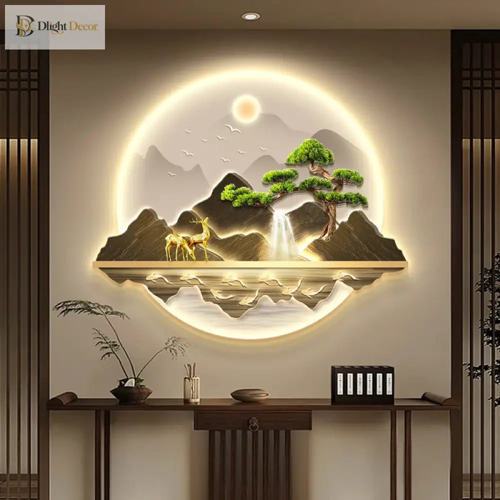 Wealth LED Wall Art Light | Modern Interior Home Lighting