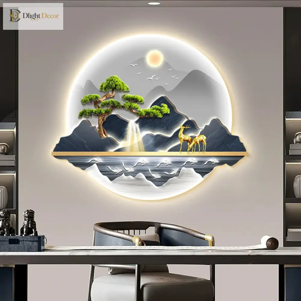 Wealth LED Wall Art Light | Modern Interior Home Lighting