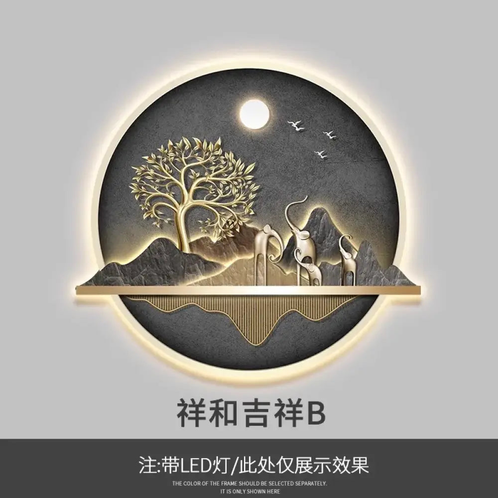 Wealth LED Wall Art Light | Modern Interior Home Lighting