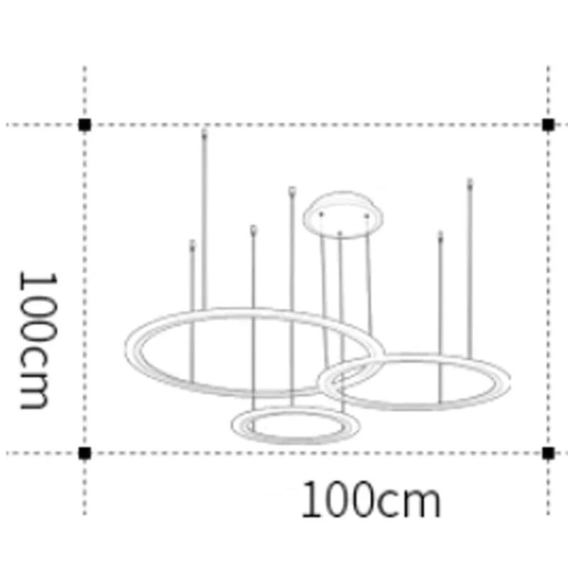 Gabrielle LED Modern Chandelier | Dining Room Lighting