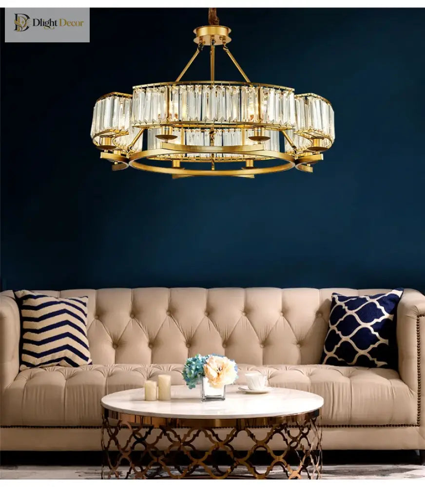 Zoe K9 Modern Crystal Chandelier | Dining Room Lighting