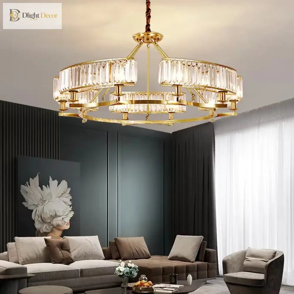 Zoe K9 Modern Crystal Chandelier | Dining Room Lighting