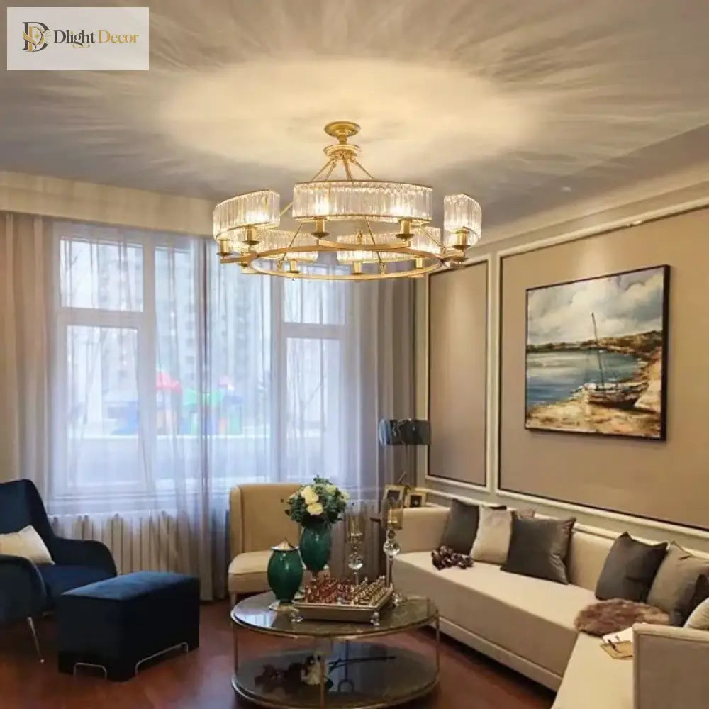 Zoe K9 Modern Crystal Chandelier | Dining Room Lighting