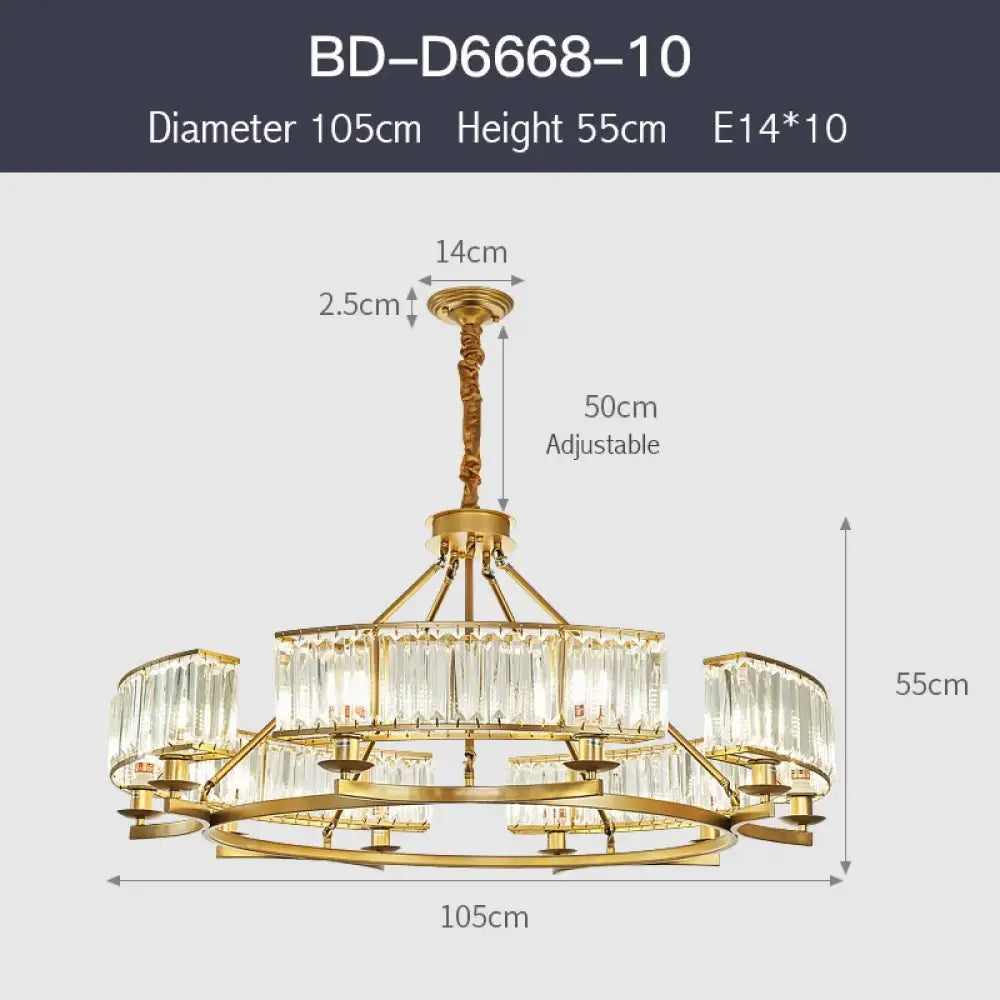 Zoe K9 Modern Crystal Chandelier | Dining Room Lighting