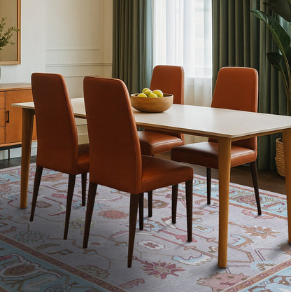 Joelle Pink Blue Modern Oushak Rug
